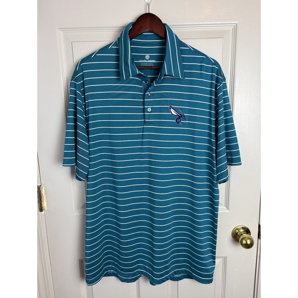 Charlotte Hornets NBA Polo Mens Shirts Level Wear Size Large L
